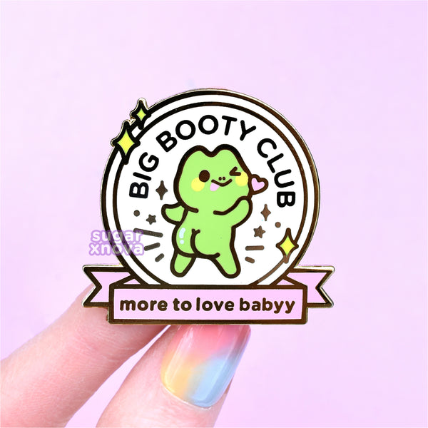 Big Booty Club Frog Enamel Pin