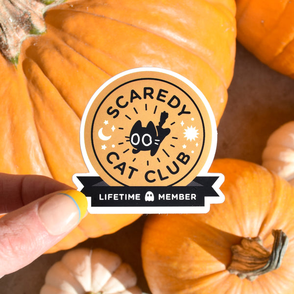 Scaredy Cat Club - Official Sticker