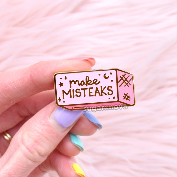 Make Misteaks Eraser Pin