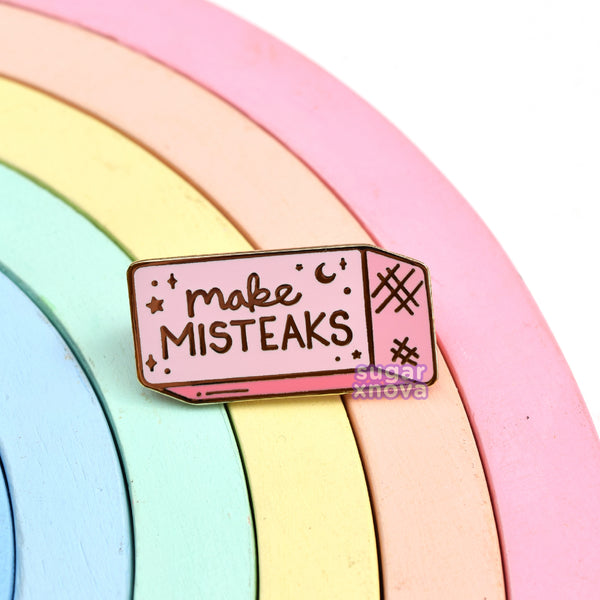 Make Misteaks Eraser Pin